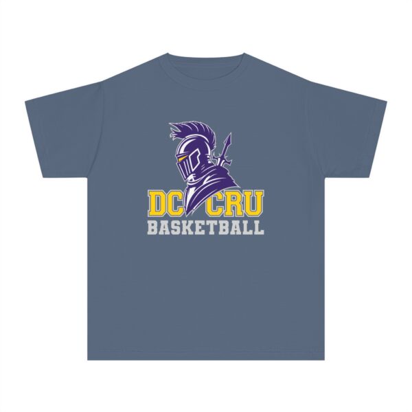 Youth CRU Basketball (9 Color Options / Gray) Youth Midweight Tee - Image 13