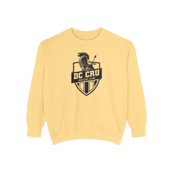 Adult CRU Soccer (Black Logo / 14 Color Options) Unisex Garment-Dyed Sweatshirt - Image 3