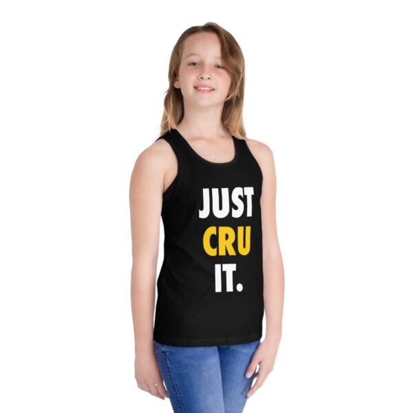 Kid's "JUST CRU IT" Jersey Tank Top - Image 3