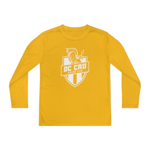 Youth CRU Soccer (12 Color Options / White) - Youth Long Sleeve Competitor Tee - Image 13