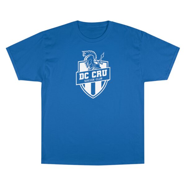 Adult CRU Soccer (8 Color Options / White) Premium Champion T-Shirt - Image 6