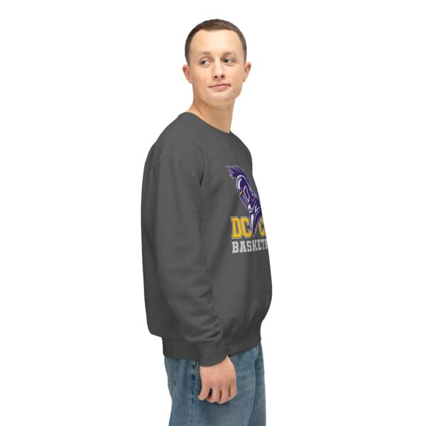 Adult CRU Basketball (4 Color Options / Gray) Unisex Lightweight Crewneck Sweatshirt - Image 7