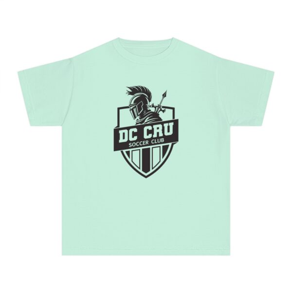 Youth CRU Soccer (14 Color Options / Black) Youth Midweight Tee - Image 8