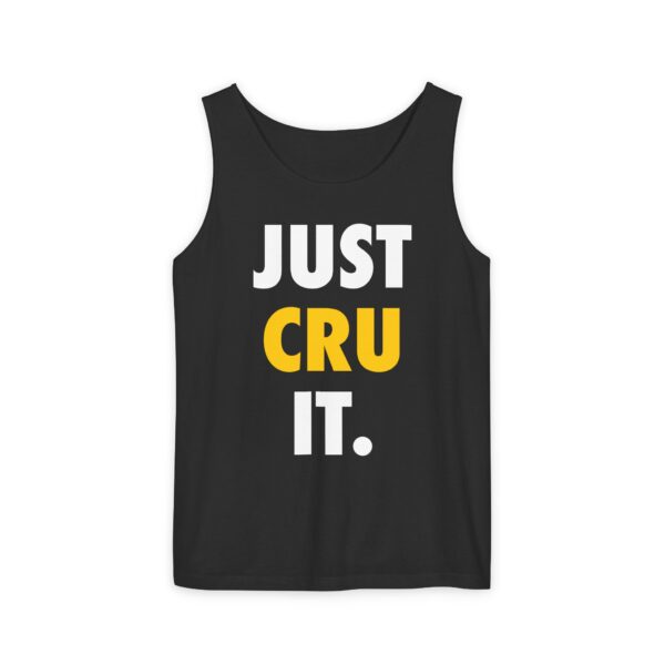 Adult "JUST CRU IT" Unisex Garment-Dyed Tank Top - Image 9