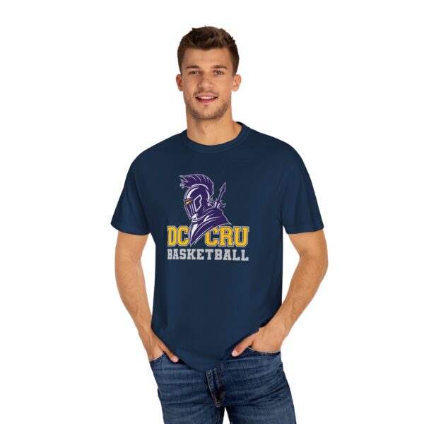 Adult CRU Basketball (14 Color Options / Gray) Unisex Garment-Dyed T-shirt - Image 95