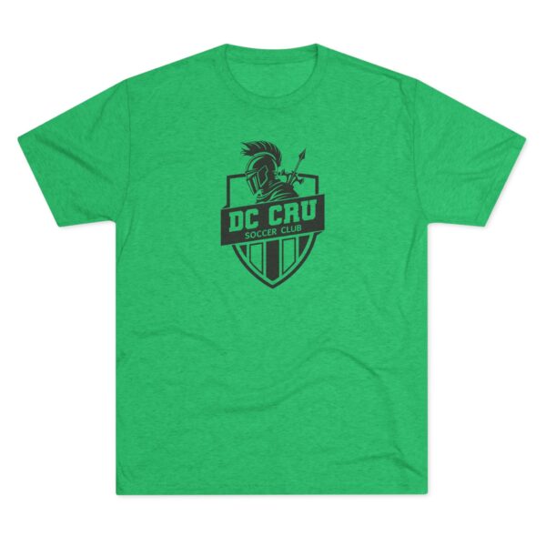 Adult CRU Soccer (7 Color Options / Black) Tri-Blend Crew Unisex Tee - Image 7