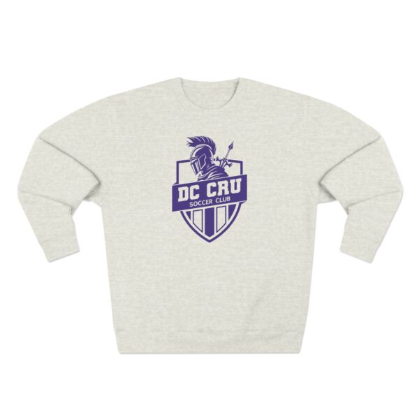 Adult CRU Soccer (Purple Logo / 2 Color Options) Unisex Crewneck Sweatshirt - Image 7