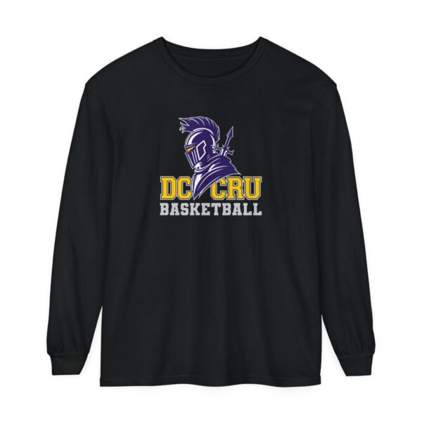 Adult CRU Basketball (11 Color Options / Gray) Unisex Garment-dyed Long Sleeve T-Shirt - Image 49