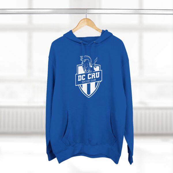 Adult CRU Soccer (White Logo / 5 Color Options) - Three-Panel Fleece Hoodie - Image 22