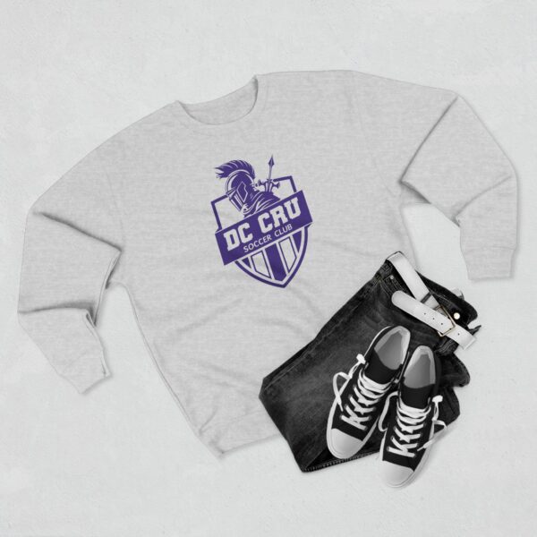 Adult CRU Soccer (Purple Logo / 2 Color Options) Unisex Crewneck Sweatshirt - Image 3