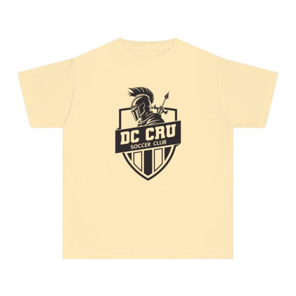 Youth CRU Soccer (14 Color Options / Black) Youth Midweight Tee - Image 6