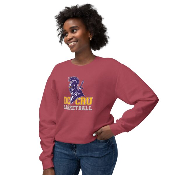 Adult CRU Basketball (4 Color Options / Gray) Unisex Lightweight Crewneck Sweatshirt - Image 28