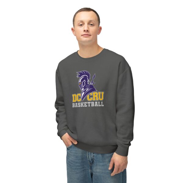 Adult CRU Basketball (4 Color Options / Gray) Unisex Lightweight Crewneck Sweatshirt