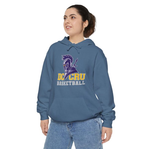 Adult CRU Basketball (5 Color Options / Gray) Unisex Garment-Dyed Hoodie - Image 3