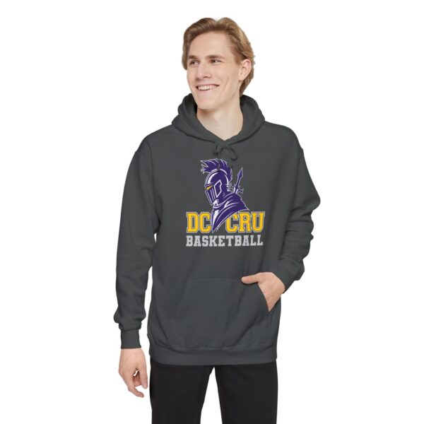 Adult CRU Basketball (5 Color Options / Gray) Unisex Garment-Dyed Hoodie - Image 16