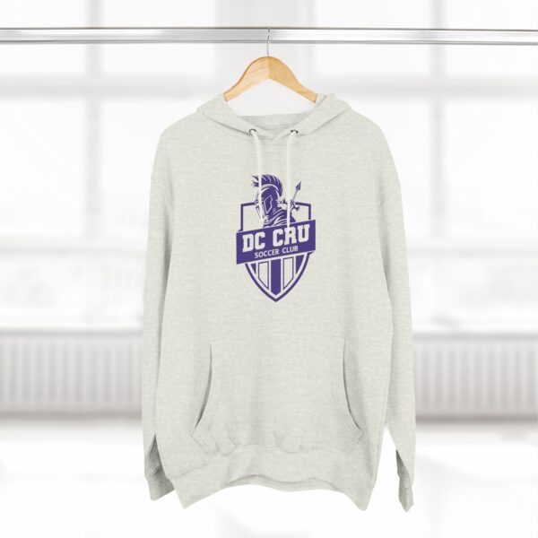 Adult CRU Soccer (4 Color Options / Purple Logo) - Three-Panel Fleece Hoodie - Image 22