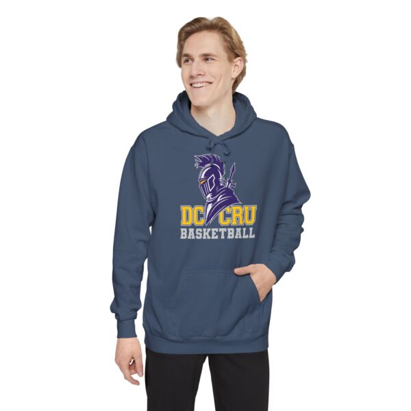 Adult CRU Basketball (5 Color Options / Gray) Unisex Garment-Dyed Hoodie - Image 34